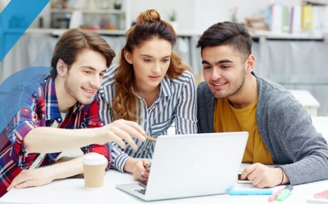 Graphic designers in a meeting