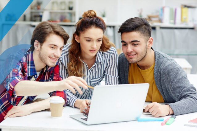 Graphic designers in a meeting