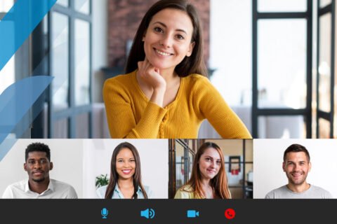 Graphic designers in a meeting