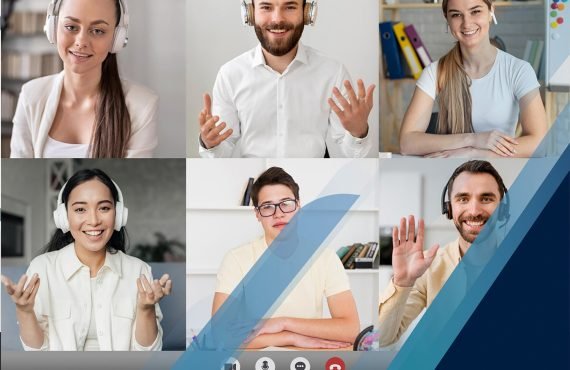 Graphic designers in a meeting at the office